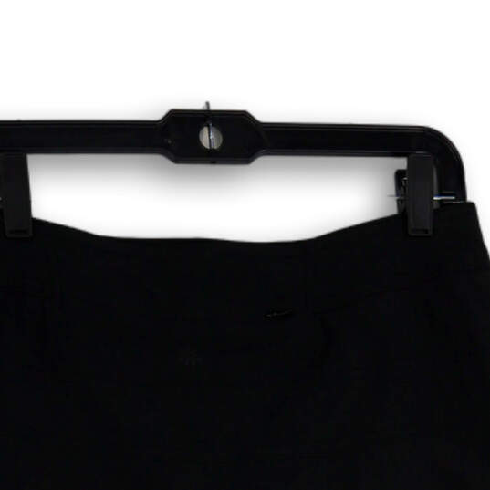 Womens Black Flat Front Stretch Side Zip Short Athletic Skort Size 6 image number 3