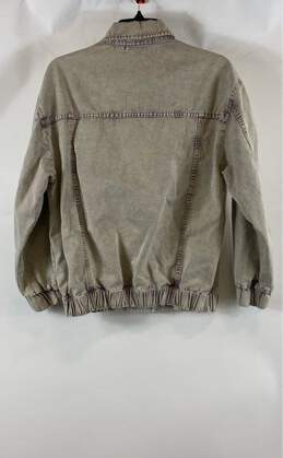 Zara Unisex Gray/Purple Denim Jacket- S alternative image