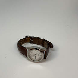 Designer Citizen Silver-Tone Adjustable Leather Band Analog Wristwatch alternative image
