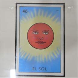 46 El Sol Sun Loteria Card Mexican Bingo Lottery Picture In Frame alternative image