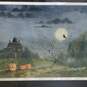 Haunted Halloween House Print by Lewis Barrett Lehrman Signed. Matted & Framed image number 4