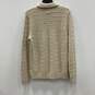 Express Mens Beige Knitted Turtleneck Long Sleeve Pullover Sweater Size Medium image number 2