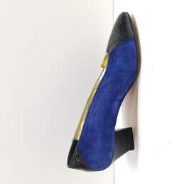 Mr. Jay Women's Blue Leather Heels Size 6.5