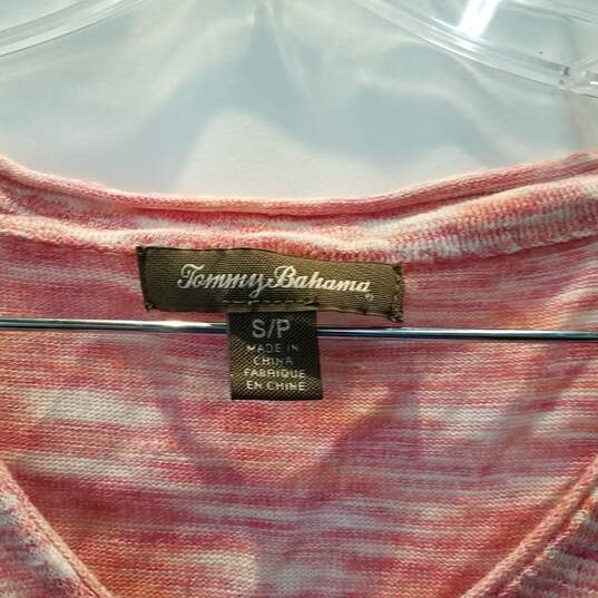 Tommy Bahama Women's Pink Soft Knit Long Sleeve Top Size S image number 3