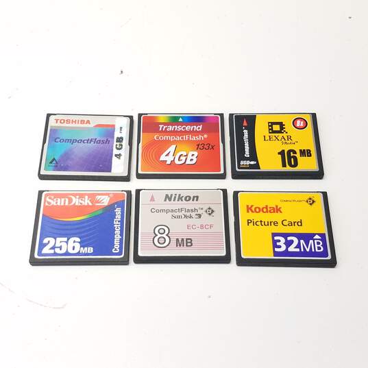 Buy the Assorted CF Compact Flash Memory Cards Lot of 6