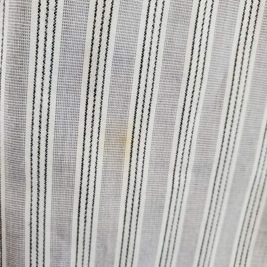 Michael Kors Men Gray Stripe Button Up Shirt XL image number 5
