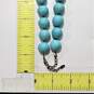 Sterling Silver Beaded Howlite Necklace (16.0in) - 129.8g image number 7