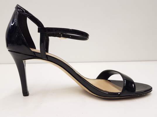 Michael Kors Patent Leather Ankle Strap Heels Black 10 image number 2