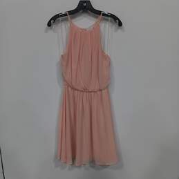Francesca's Women's Lush Pink Sleeveless Gather Mini Dress Size M NWT