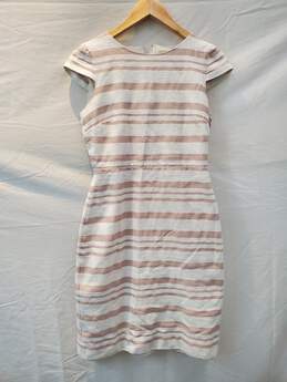 J. Crew Sleeveless Zip Up Striped Dress Women's Size 0