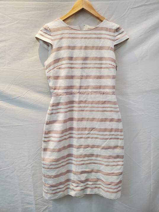 J. Crew Sleeveless Zip Up Striped Dress Women's Size 0 image number 1