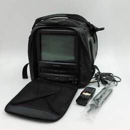 Sansui COM0961B Portable CRT 9" TV VCR Combo W/Travel Bag, Remote
