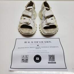 AUTHENTICATED WMNS BALENCIAGA TRACK SANDALS SIZE 9