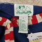 NWT VTG Quacker Factory WM's 4th of July Star Spangle Banner Short Sleeve Cardigan Sweater Size L / With Cover Buttons image number 4