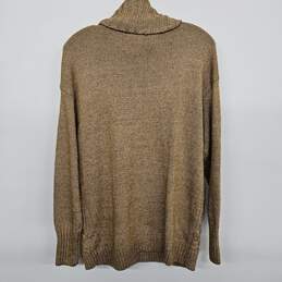 Elson Tan Textured Long Sleeve Turtleneck Sweater alternative image