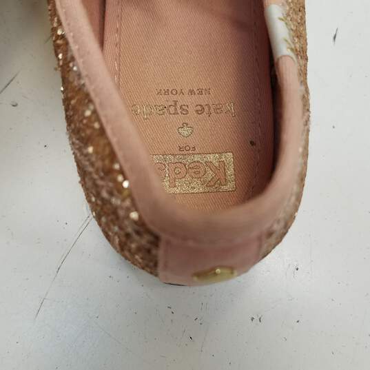 Keds X Kate Spade Glitter Low Sneakers Rose Gold 7.5 image number 8