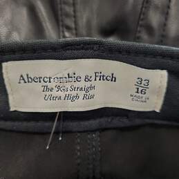 Abercrombie & Fitch Men Black Pants Sz 33 NWT