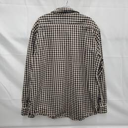Filson's MN's Checkered Brown & Beige 100% Cotton Long Sleeve Shirt Size XL alternative image