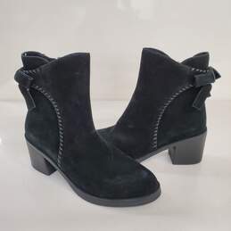 Ugg Australia Fraise Whipstitch Black Suede Boots Size 10