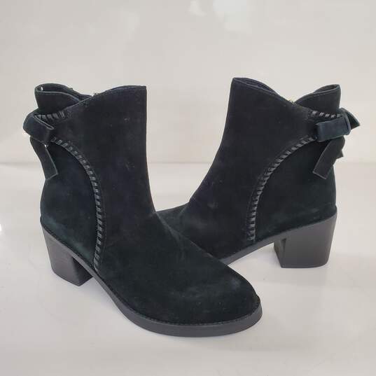 Ugg Australia Fraise Whipstitch Black Suede Boots Size 10 image number 1