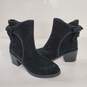 Ugg Australia Fraise Whipstitch Black Suede Boots Size 10 image number 1