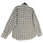 NWT Mens White Check Long Sleeve Pockets Collared Button-Up Shirt Size XL image number 2