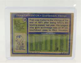 1972 HOF Fran Tarkenton Topps #225 Minnesota Vikings alternative image