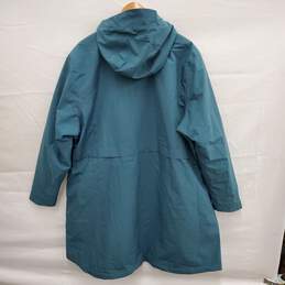 NWT Eddie Bauer's WM's Quilted Lining Green Hooded Parka Size 3X alternative image