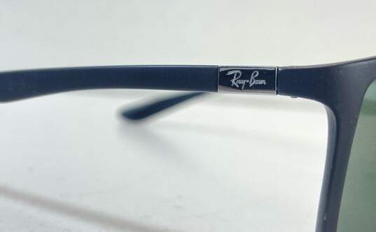 Ray-Ban RB4179 Rectangle Frame Sunglasses Black One Size image number 3