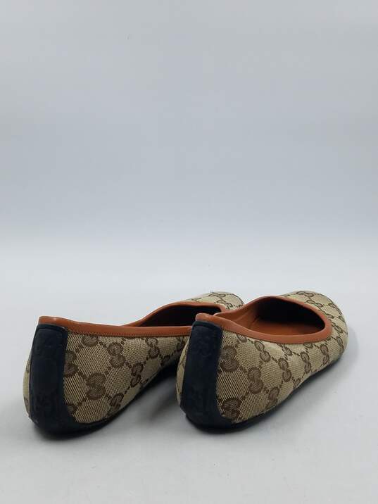 Authentic Gucci GG Terracotta Flats W 6B image number 4