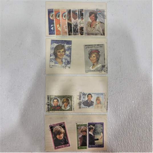 2 Princess Diana Memorial Stamp Sheetlet - Cambodia  and  Nevis Uncut Sheets W/ Extras image number 4