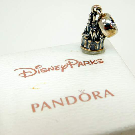 Pandora Sterling Silver Disney Parks Collection Cinderella's Castle Charm 6.1g image number 1