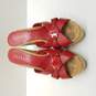 Ralph Lauren Women's Red Platform Mule Heels Size 8 image number 5