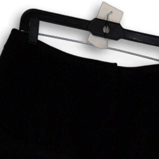 Womens Black Regular Fit Flat Front Pull-On A-Line Skirt Size 10 image number 3