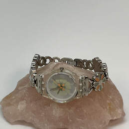 Designer Swatch LK236G Silver-Tone Daisy Fragrance Analog Wristwatch