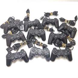 Sony PS2 controllers - Lot of 10, mixed color >>FOR PARTS OR REPAIR<<