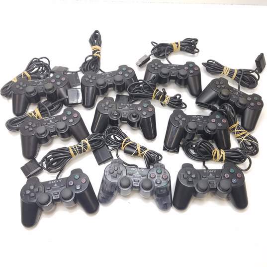 Sony PS2 controllers - Lot of 10, mixed color >>FOR PARTS OR REPAIR<< image number 1