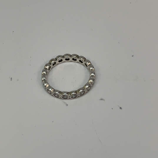 Designer Pandora S925 ALE Sterling Silver Cubic Zirconia Band Ring image number 2