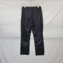 ...Tgla... Black Faux Leather Super High Rise Bootcut Pant WM Size 13/31 NWT alternative image