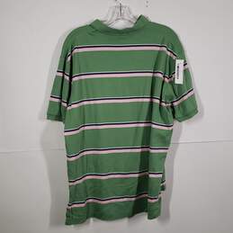 Mens Striped Regular Fit Short Sleeve Collared Polo Shirt Size XL alternative image