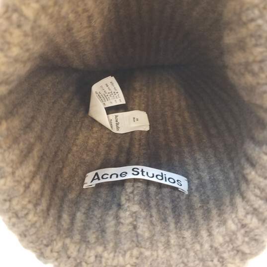 Acne Studio Brown Knitted Women's Beanie image number 5