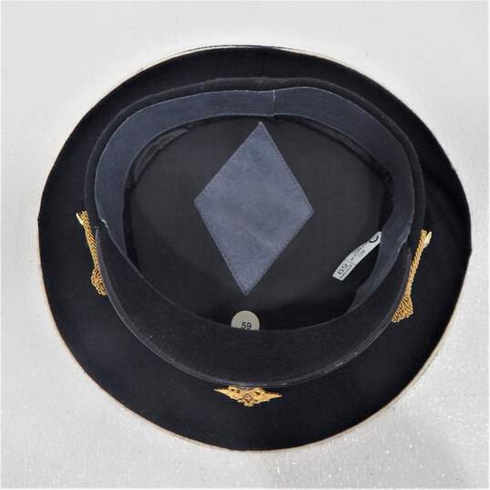 Vintage USSR Soviet Russian Navy Sailor Visor Hat Cap Size 59 image number 2