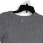 Womens Gray Heather Round Neck Short Sleeve Pullover T-Shirt Size Medium image number 4