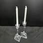 St George Tulip Collection Crystal Candlestick Holders image number 5