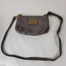 Marc by Marc Jacobs Leather Classic Q Percy Crossbody Taupe