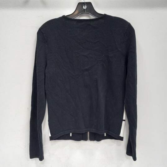 Lauren Ralph Lauren Women's Full Zip Cotton Blend Sweater Size S image number 2