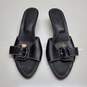 AUTHENTICATED WMNS TOD'S LEATHER BUCKLE KITTEN HEELED MULES SZ 9.5 image number 3