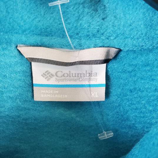 Columbia Men Teal Fleece Jacket XL NWT image number 3