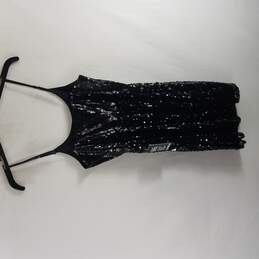 Express Women Black Sequin Sparkle Mini Dress S NWT alternative image