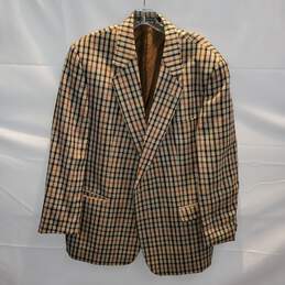 Daks Jermyn Street Pure New Wool Blazer Jacket Size 48R